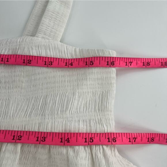 Hunter Bell Poppy Dress white tiered sz L - Picture 7 of 9